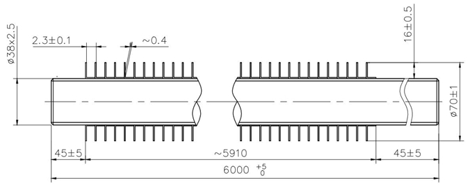 "L" Fin Tube