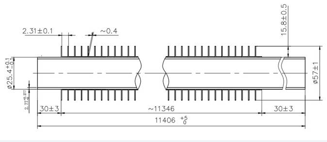 KL Fin Tube(It is Knurled "L")